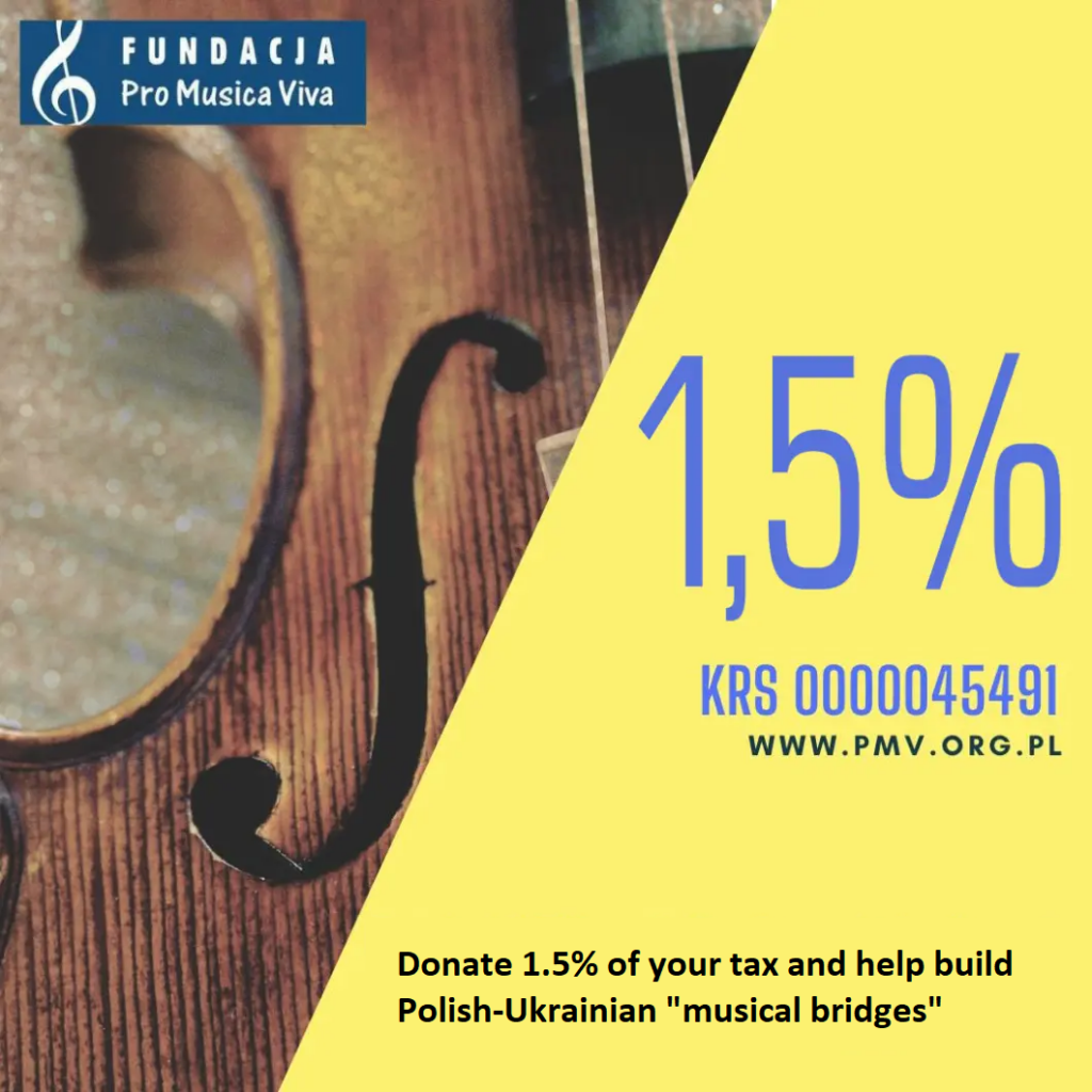 Donate 1.5 of your tax and help build Polish-Ukrainian "musical bridges"